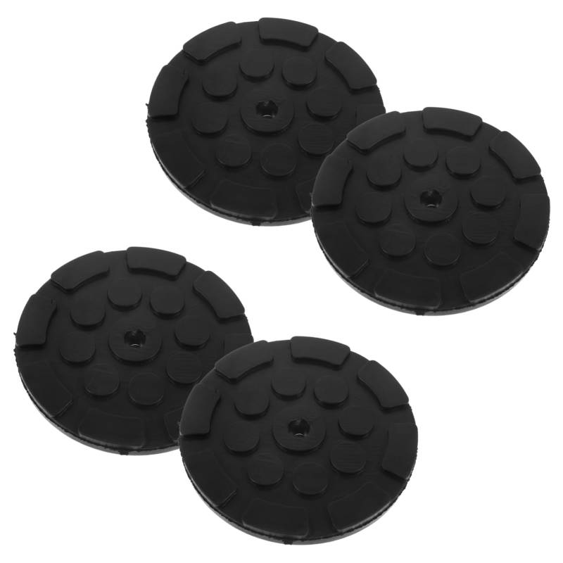 Mikinona 4Stücke Gummiauflage für Wagenheber Runde Pads für Kfz Jackadapter rutschfeste Stabilität Kompatibel mit Fahrzeughebern von Mikinona