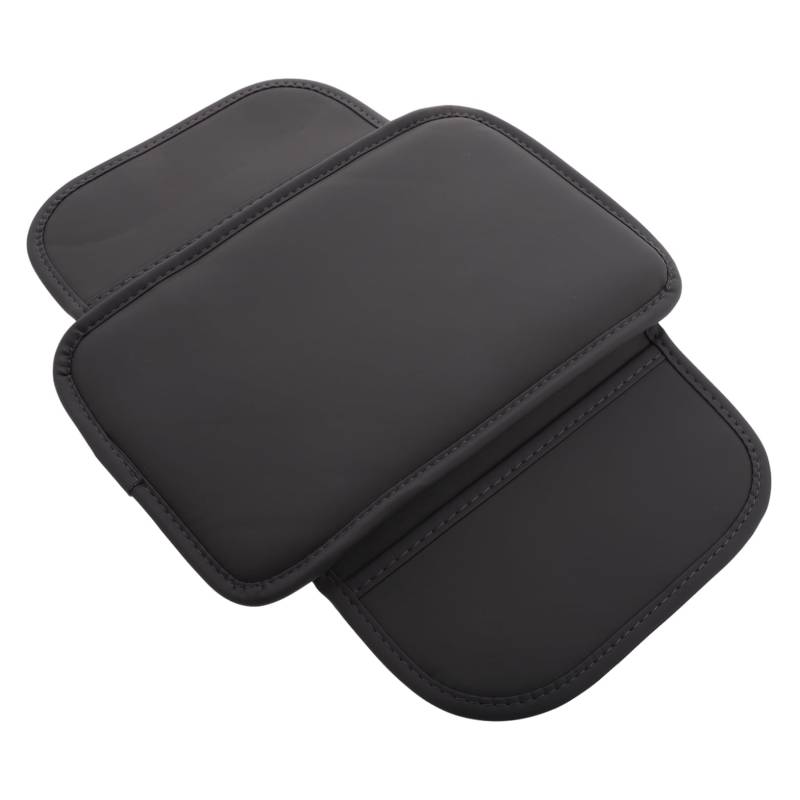 Mikinona Auto Armlehnenpolster aus Wasserdichtem Leder Multifunktionale Mittelkonsole Abdeckung mit Aufbewahrungstasche Stilvolles Design für Effektiven Kratzschutz von Mikinona