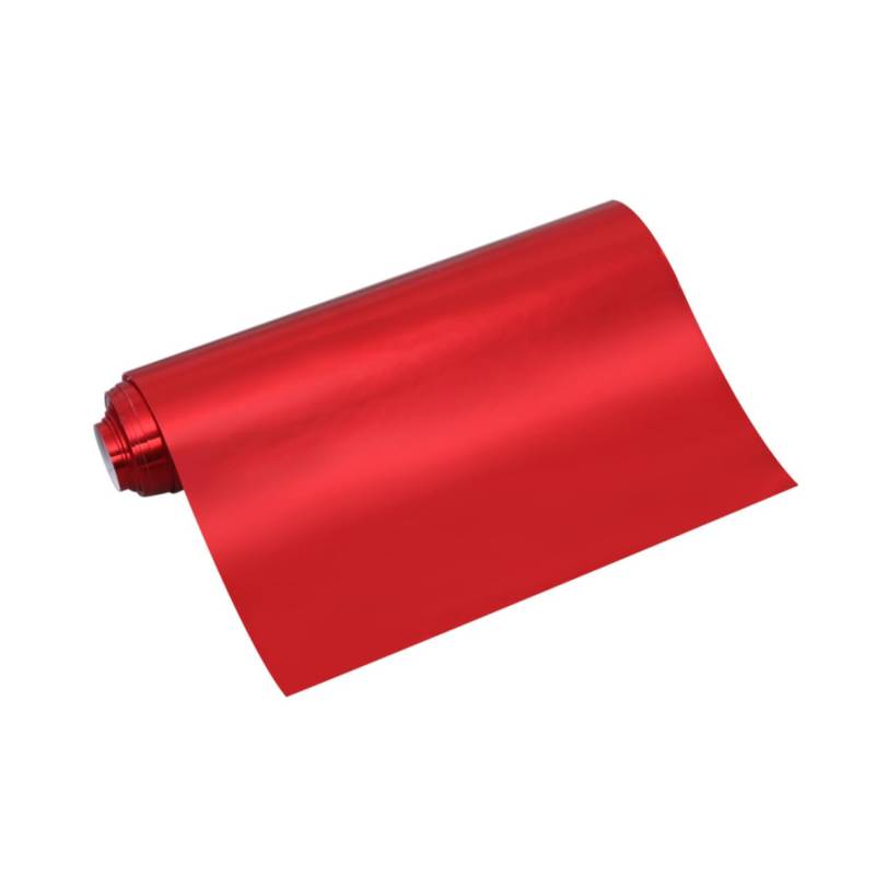 Mikinona Auto Satin Reflexion Vinyl Folie Selbstklebend Rot für Auto Laptop Möbel und Fenster Einfach Zuschneidbar Luftblasenfrei von Mikinona
