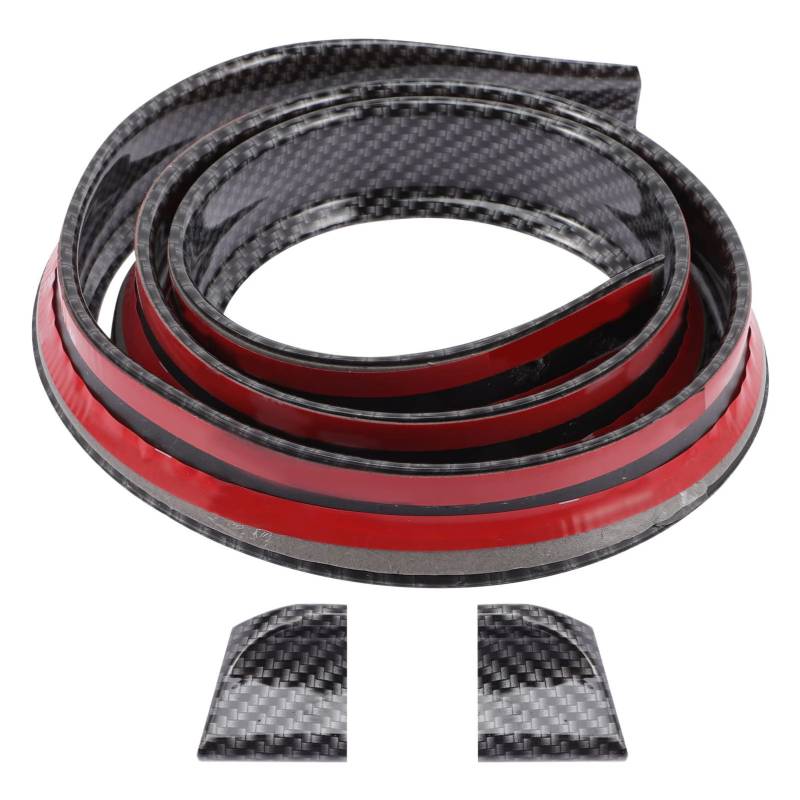 Mikinona Kohlefaserspoiler Heckspoiler Flügel Diffusor für die hintere Stoßstange Auto Heckspoiler Universalauto -Spoiler Fahrzeugspoiler Spoiler für Auto Gummi von Mikinona