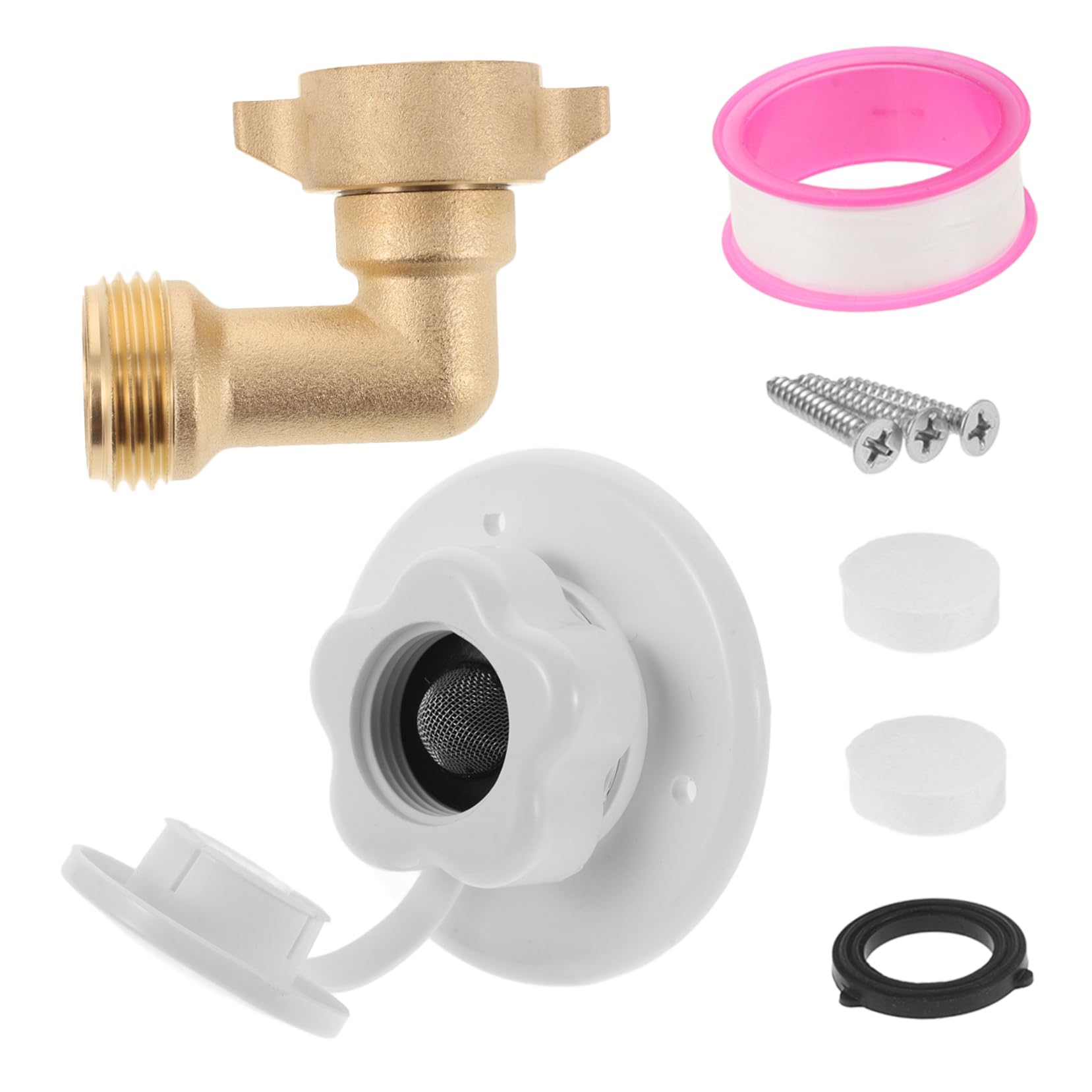 Mikinona Lecksicherer Stecker RV -Zubehör Ersatzteile und Zubehör für Wohnmobile RV-Wassereinfülleinlass Wohnmobil Wassereinlass Wasserarmaturen für Wohnmobile Messing Weiß Mikinona Lecksicherer Stecker RV -Zubehör Ersatzteile und Zubehör für Wohnmobile RV-Wassereinfülleinlass Wohnmobil Wassereinlass Wasserarmaturen für Wohnmobile Messing Weiß von Mikinona