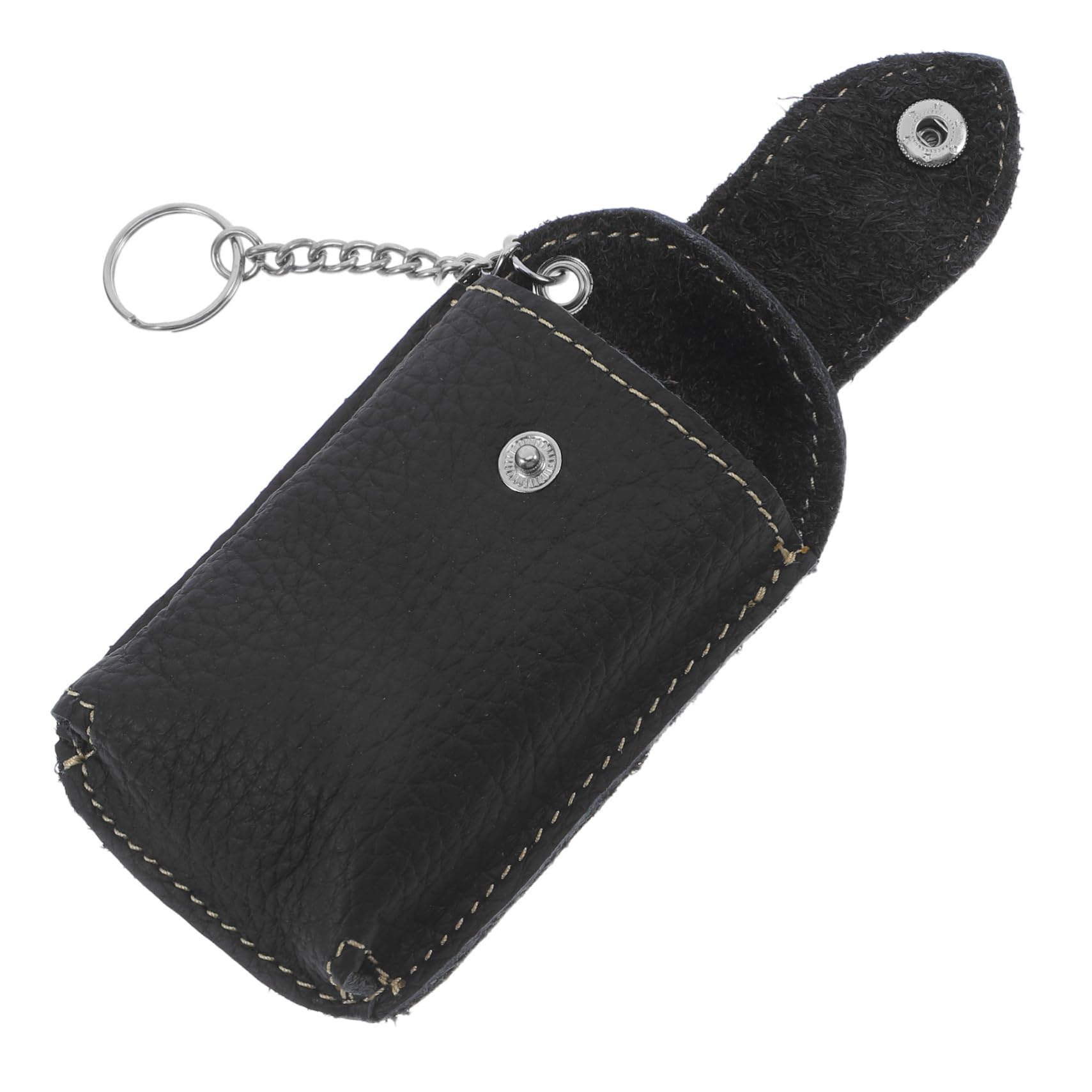 Mikinona Tasche für Autoschlüssel Schutz für Schlüsselanhänger Auto Tasche klein schlüsseletui Key FOB -Halter Autoschlüssel -FOB -Beschützer Fall Echtes Leder Schwarz Mikinona Tasche für Autoschlüssel Schutz für Schlüsselanhänger Auto Tasche klein schlüsseletui Key FOB -Halter Autoschlüssel -FOB -Beschützer Fall Echtes Leder Schwarz von Mikinona