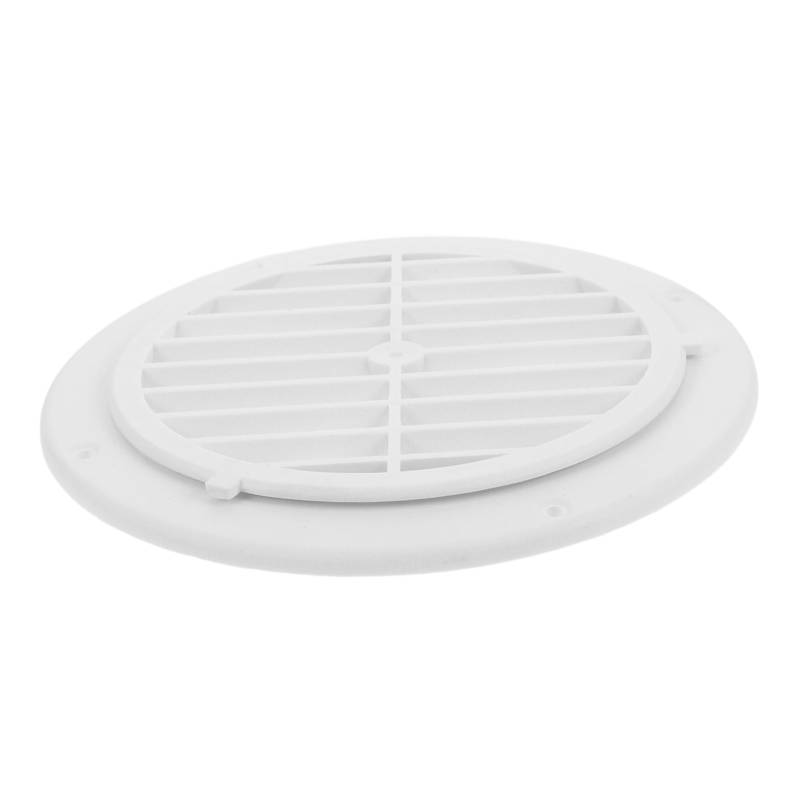 Mikinona Wohnmobil-Heizungsabdeckung Wohnmobil Deckenventilator rv ac Vent Abdeckung ersetzen RV -Deckenentlüftung Runde Entlüftungsabdeckung Luftauslass an der Decke PP-Kunststoff Weiß von Mikinona