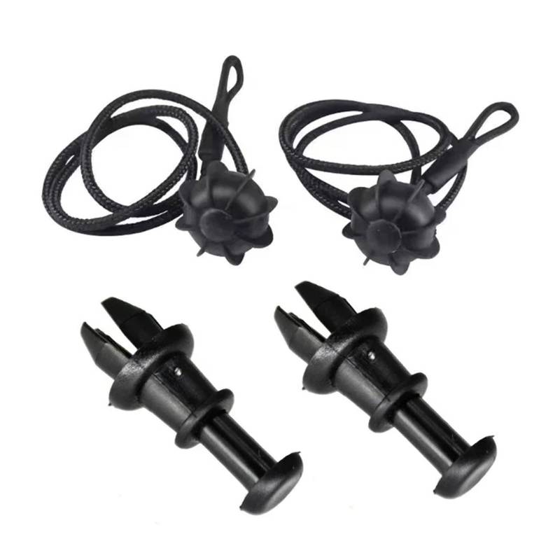 Mikiuly Kofferraum Halteband Hutablage, 2 Stück, Schwarz, Nylon, Clip, PKW, Cargo Strap, Laderaumgurt von Mikiuly