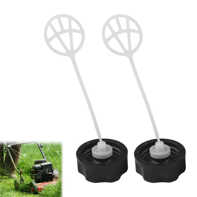Tankdeckel, Benzindeckel, Kraftstoff Tankdeckel, Tankdeckel Fuel Cap, Kettensäge Öltankdeckel für Benzintank Motorsense Heckenschere Freischneider Trimmer Rasenmäher Kettensägen, Schwarz, 2 Stück von Mikiuly