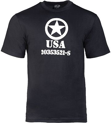 Mil-Tec Allied-Star, T-Shirt - Schwarz - XXL von Mil-Tec
