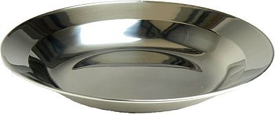 Mil-Tec Edelstahl, Teller tief - Silber - 22 cm von Mil-Tec