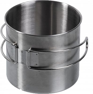 Mil-Tec Edelstahl Kompakt, Becher - Silber - 600 ml von Mil-Tec
