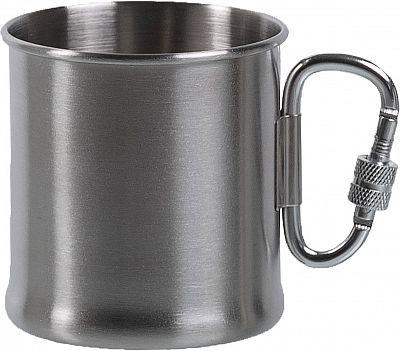 Mil-Tec Karabiner, Becher - Silber - 250 ml von Mil-Tec