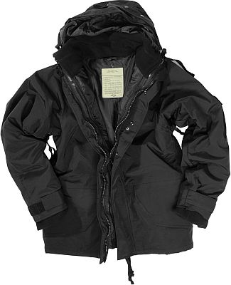 Mil-Tec Nässeschutz, Textiljacke - Schwarz - XXL von Mil-Tec