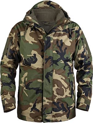 Mil-Tec Nässeschutz Gen. II, Textiljacke - Woodland - L von Mil-Tec