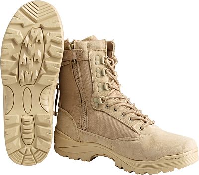 Mil-Tec Tactical YKK®-Zip, Schuhe - Beige (Khaki) - 12 US von Mil-Tec