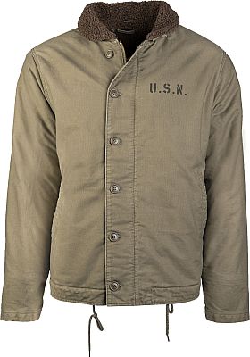 Mil-Tec US Navy Deck N-1, Textiljacke - Oliv - 44 von Mil-Tec