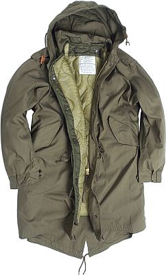 Mil-Tec US Shell Parka M51, Textiljacke - Oliv - 3XS von Mil-Tec