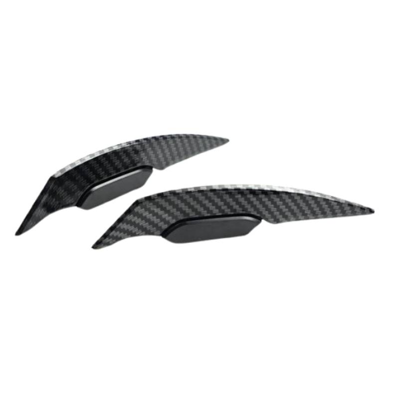 Milageto 2 Stück Dekorative Verkleidungsflügel Kit Aufkleber Motorrad Dekorative Streifen von Milageto