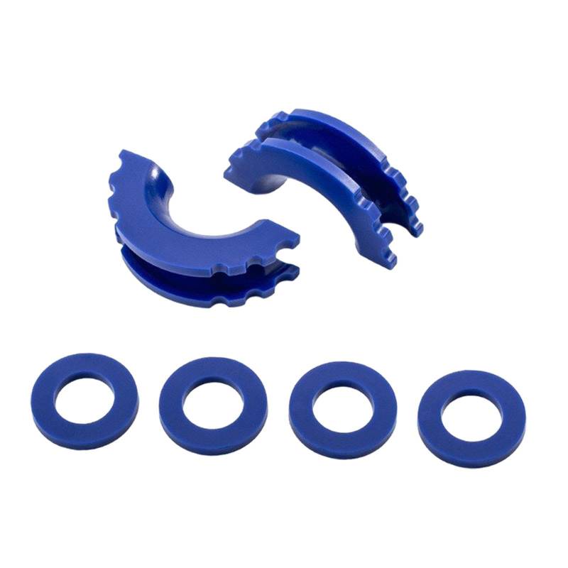Milageto 2pcs d Häppelisolatoren mit Unterlegscheiben Ersetzen Anhänger Häppchenschutz Abdeckung Tragbares Zubehör /4 Zoll Fesseln, Blau von Milageto