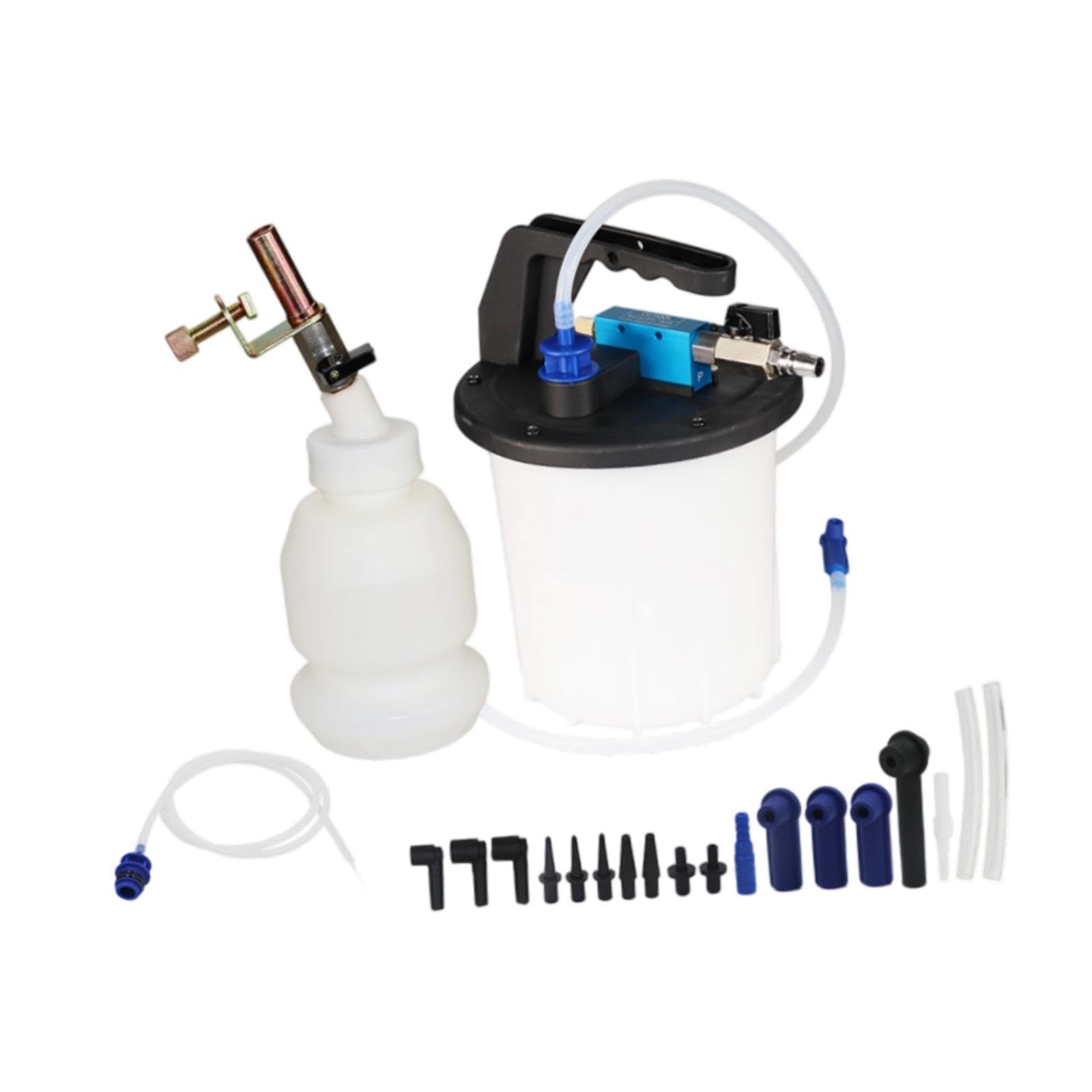 Milageto 3L Vakuum-Bremsentlüftungsset, Kupplungsentlüftungs-Extraktor-Werkzeug, auslaufsicher mit Adaptern, praktischer tragbarer Bremsflüssigkeitsabsauger Milageto 3L Vakuum-Bremsentlüftungsset, Kupplungsentlüftungs-Extraktor-Werkzeug, auslaufsicher mit Adaptern, praktischer tragbarer Bremsflüssigkeitsabsauger von Milageto