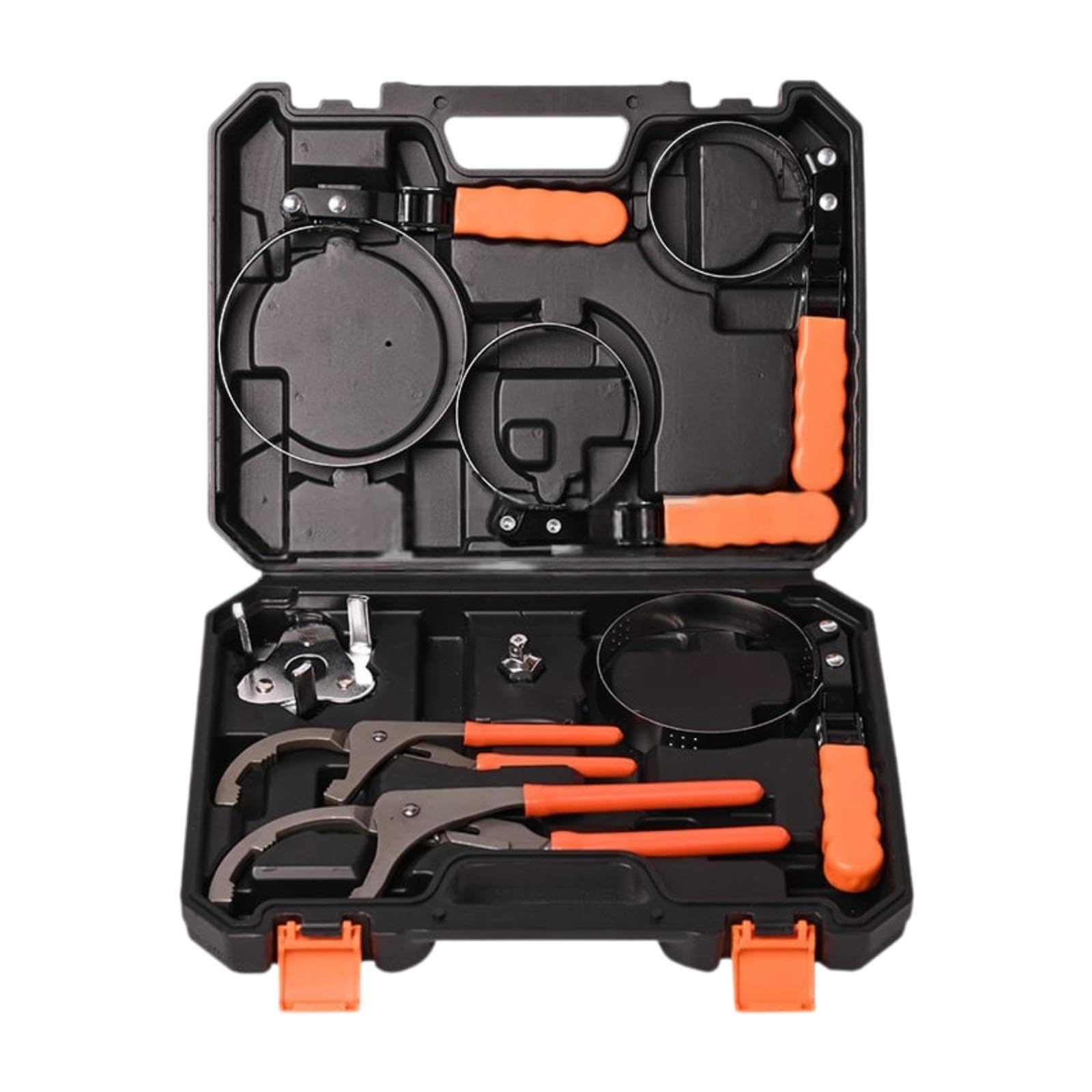 Milageto 8-teiliges Filterzangen-Set, Autoreparatur, verstellbar, Robustes DIY-Entfernungswerkzeug, Edelstahl, Autofilter-Entfernungswerkzeug Milageto 8-teiliges Filterzangen-Set, Autoreparatur, verstellbar, Robustes DIY-Entfernungswerkzeug, Edelstahl, Autofilter-Entfernungswerkzeug von Milageto