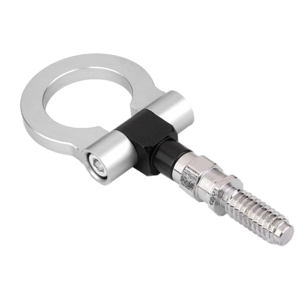 Milageto EU Aluminium Auto Anhänger Haken für Abschleppseil, Silber Milageto EU Aluminium Auto Anhänger Haken für Abschleppseil, Silber von Milageto