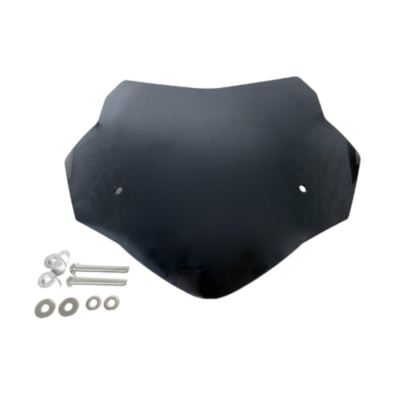 Milageto Motorrad-Windschutzscheibe, Frontscheibe, Windschutzscheibenschutz, ersetzt robusten Premium-Spoiler für Sv650 Sv 650 2016, Schwarz Milageto Motorrad-Windschutzscheibe, Frontscheibe, Windschutzscheibenschutz, ersetzt robusten Premium-Spoiler für Sv650 Sv 650 2016, Schwarz von Milageto