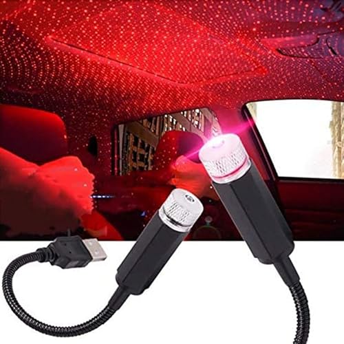LED Auto Decke Starlight Flexible Innere Auto Licht Einstellbar Romantisch Auto Innen Lampe USB Projection Licht Mini Tragbar Atmosphäre Licht Kinder Zimmer Universal Licht Zuhause Party von MZFANG