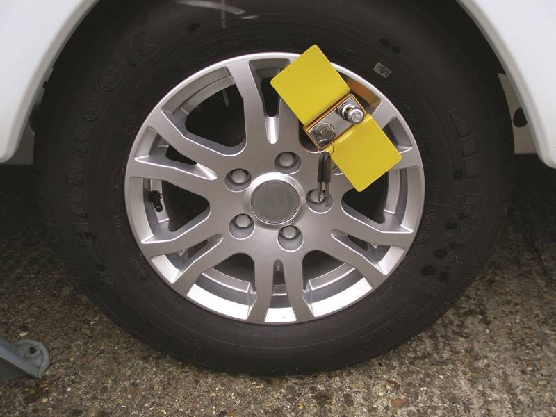 Milenco Parkkralle für AL-KO-Fahrgestell, gelb von Milenco