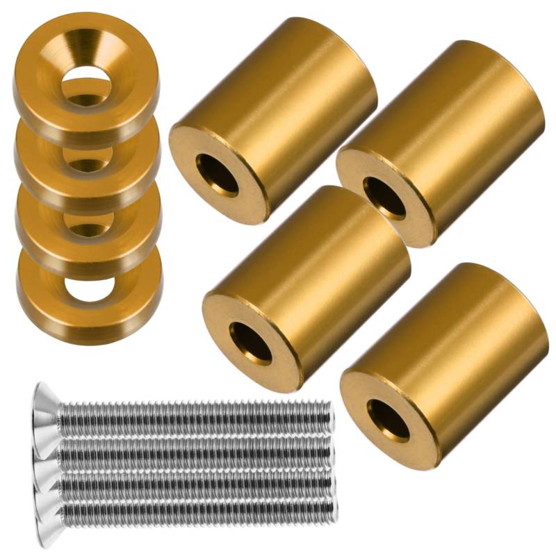 MILISTEN Universal Hood Spacer Riser 6 Mm Motorhauben-entlüftungssatz Aus Aluminiumlegierung Für Fahrzeugmodifikationen von Milisten