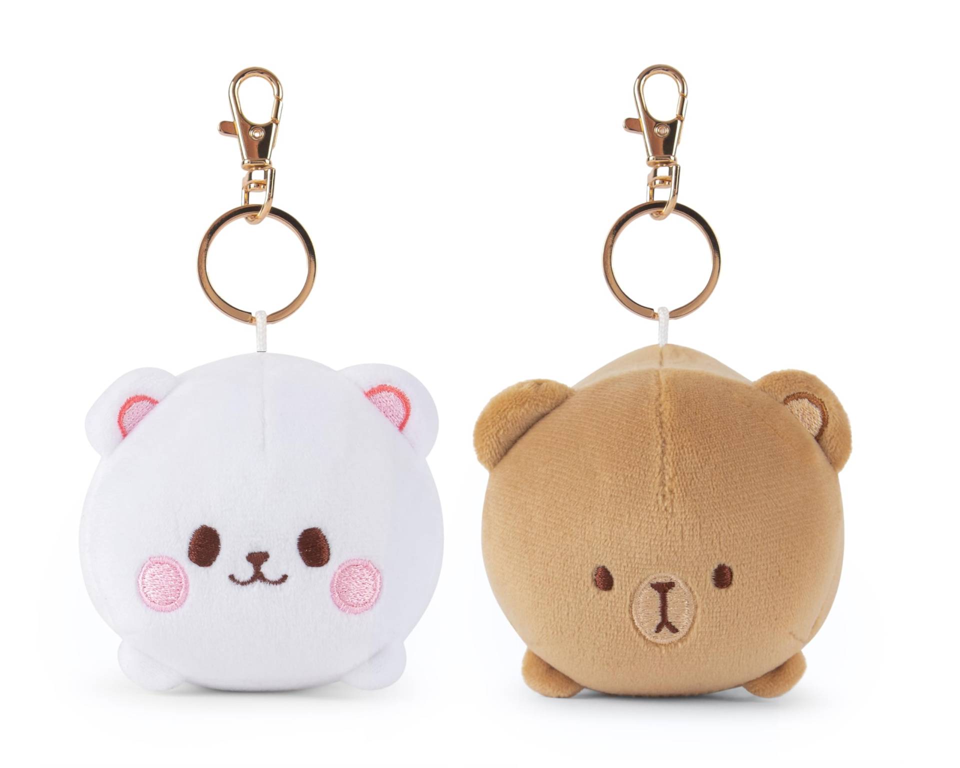 Milkmochabear Chonky Plüsch-Schlüsselanhänger-Set, Motiv: Milch und Mokka, authentisches Merchandise mit abnehmbarem Verschluss, niedlich, bezaubernd, magnetisch, küssend, passend für Paare, Partner, Milkmochabear Chonky Plüsch-Schlüsselanhänger-Set, Motiv: Milch und Mokka, authentisches Merchandise mit abnehmbarem Verschluss, niedlich, bezaubernd, magnetisch, küssend, passend für Paare, Partner, von Milkmochabear
