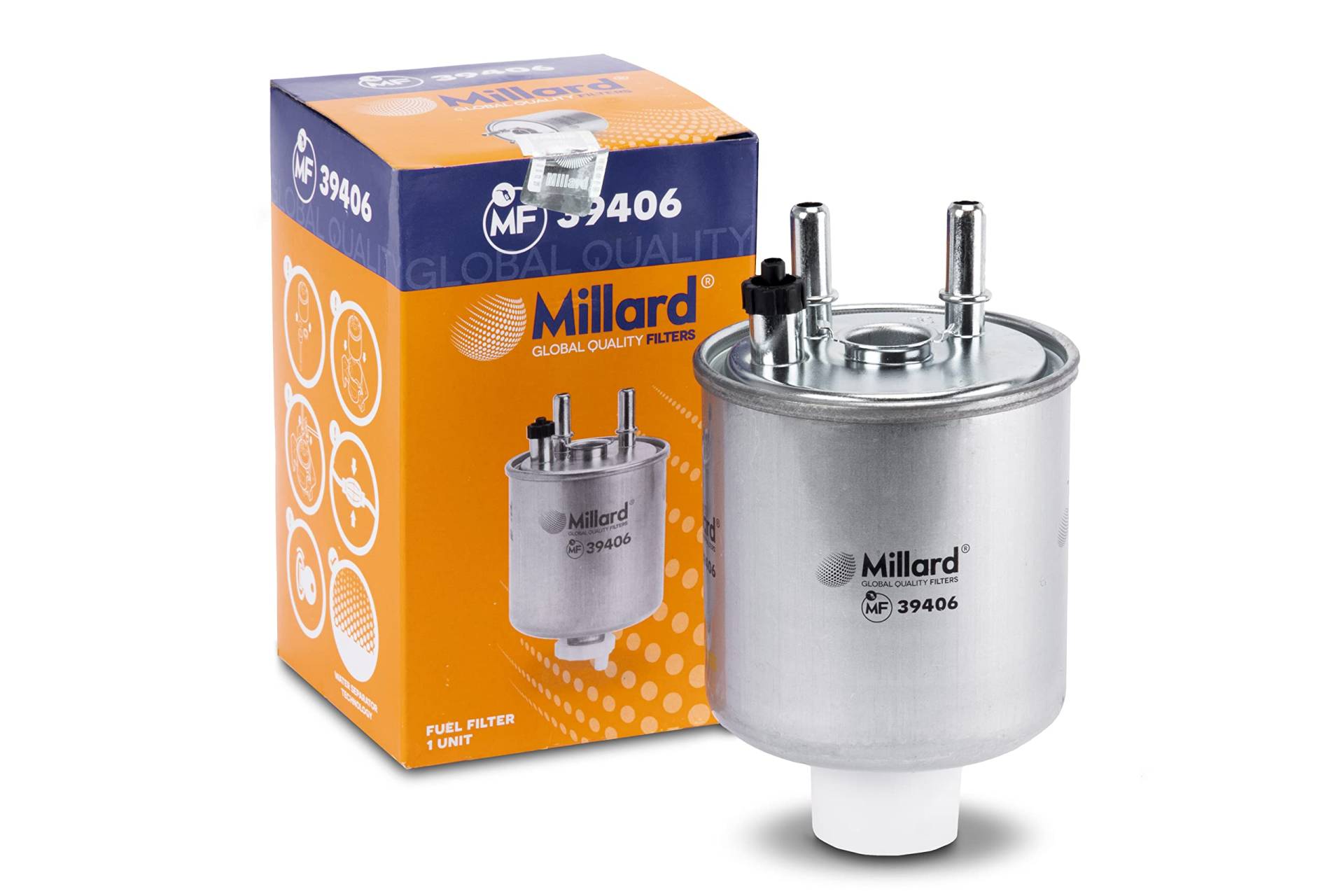 Millard Filters Auto-Kraftstofffilter Millard MF39406 157x94x10x10 mm Global Quality von Millard Filters