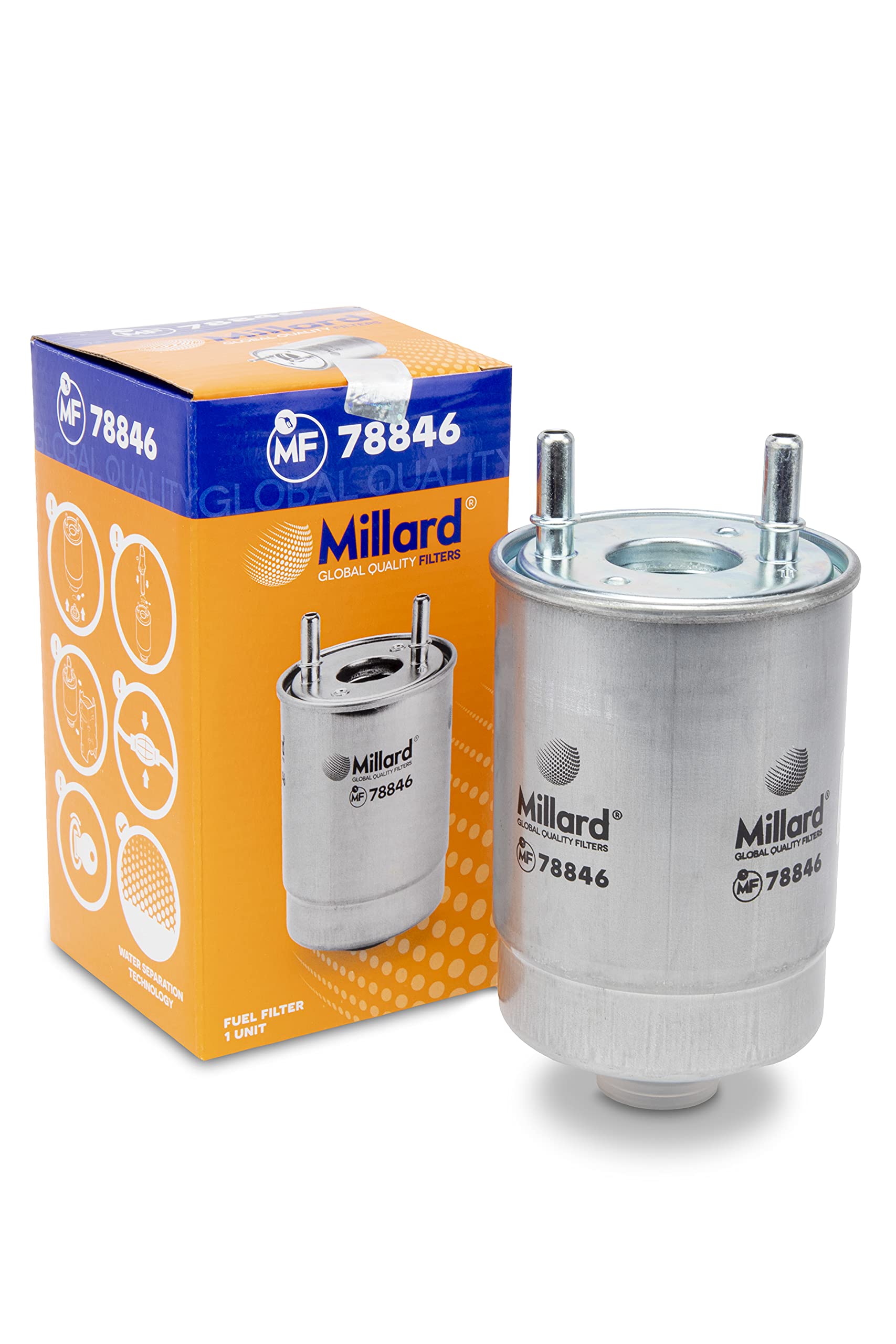 Millard Filters Auto-Kraftstofffilter Millard MF78846 177x98x10x10 mm Global Quality von Millard Filters