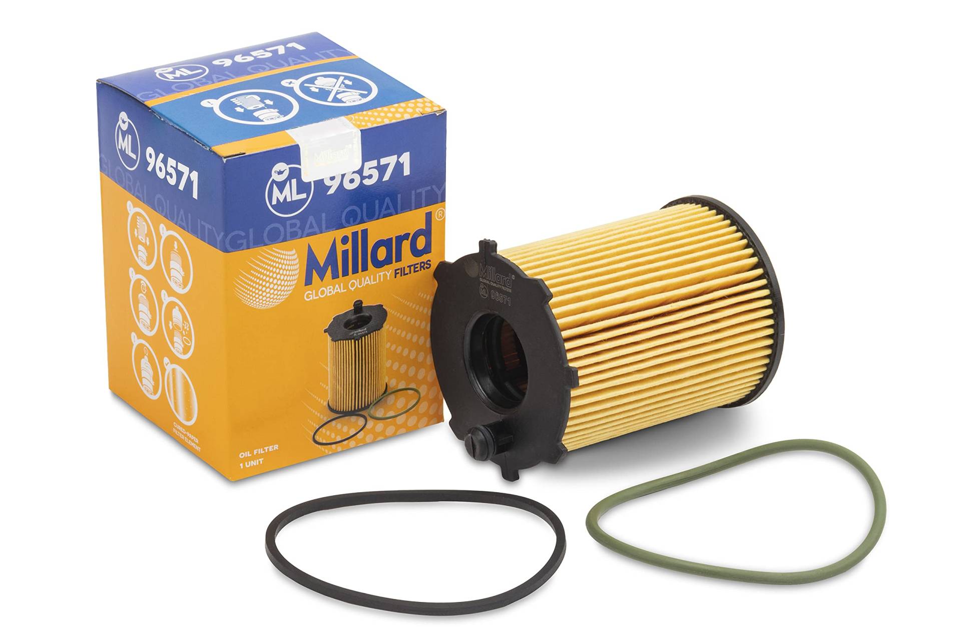Millard Filters Auto-Ölfilter Millard ML96571 99x72x26x26 mm Cartridge Global Quality von Millard Filters