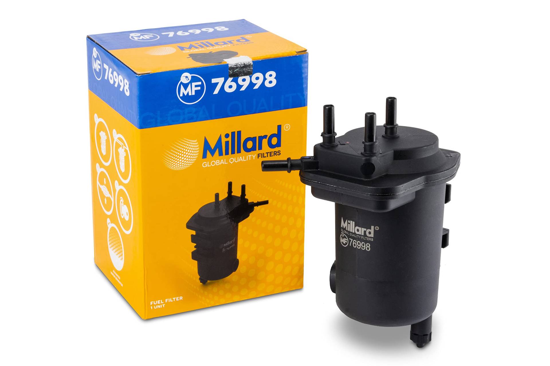 Millard Filters Auto-Kraftstofffilter Millard MF76998 192x107x130x8x8 mm Global Quality von Millard Filters