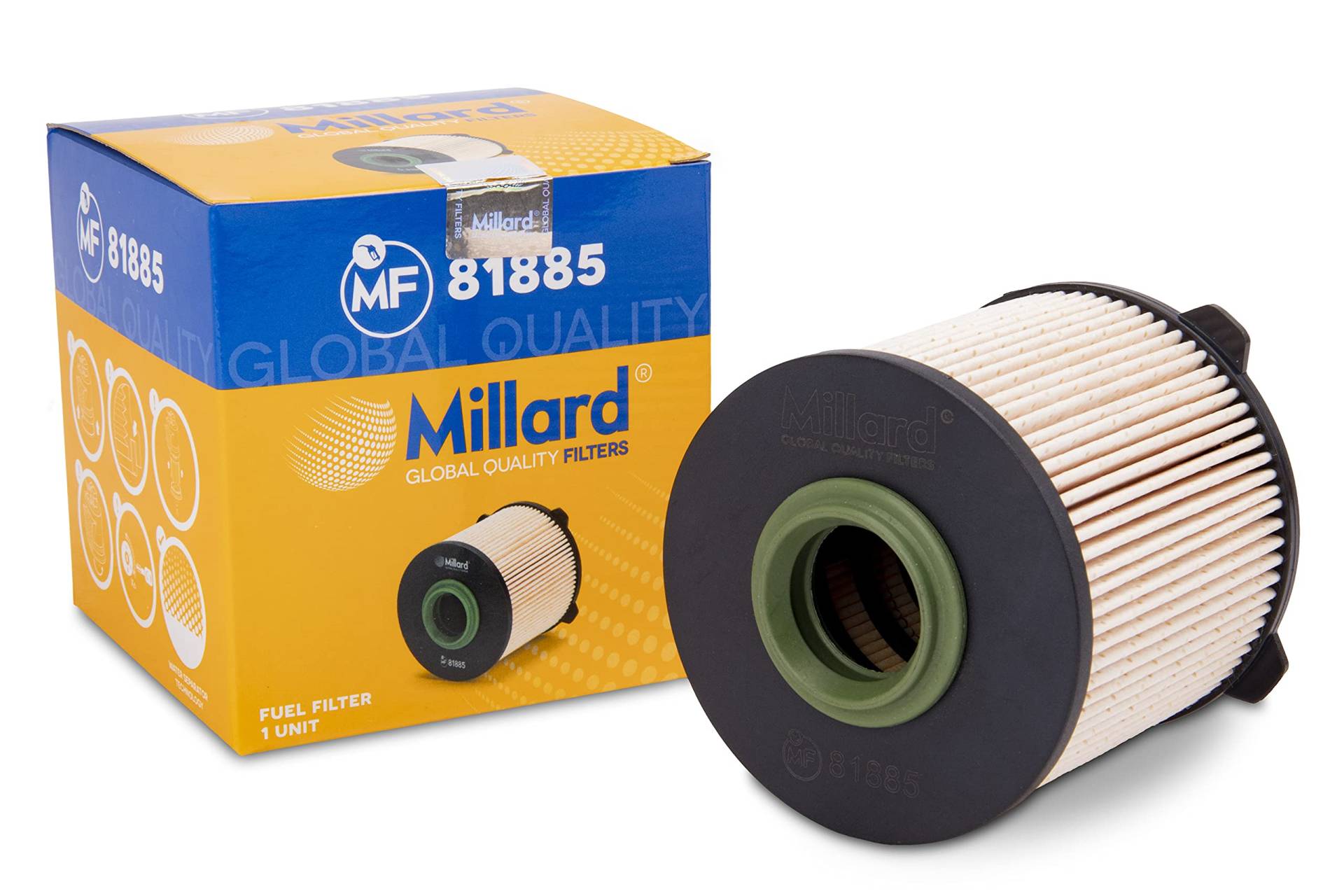 Millard Filters Auto-Kraftstofffilter Millard MF81885 91x89x25 mm Global Quality von Millard Filters