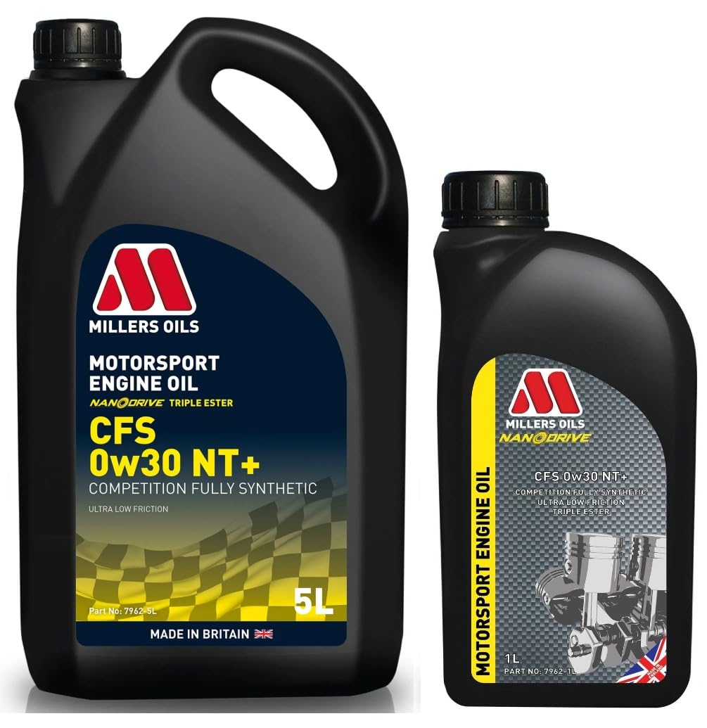 Millers CFS 0W30 NT+ Vollsynthetisches Nanodrive Motorenöl, 6 Liter Millers CFS 0W30 NT+ Vollsynthetisches Nanodrive Motorenöl, 6 Liter von Millers Oils