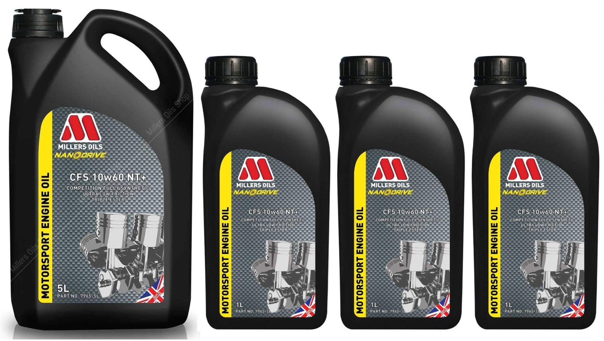 Millers CFS 10W60 NT+ Vollsynthetisches Nanodrive Motorenöl, 8 Liter von Millers Oils