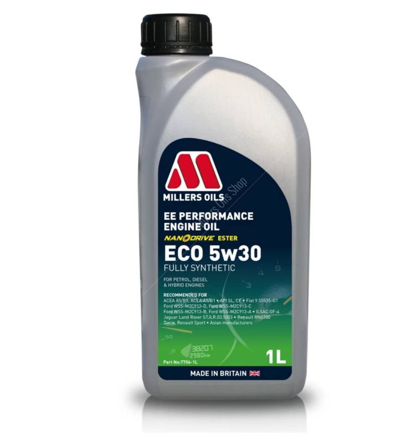 Millers EE Longlife Eco 5 W30 Motorenöl, – 1 Liter von Millers Oils