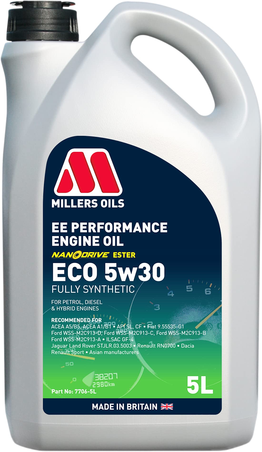 Millers Oils – Millers EE Longlife ECO Öle 5 W30 5 L flowcontrol von Millers Oils