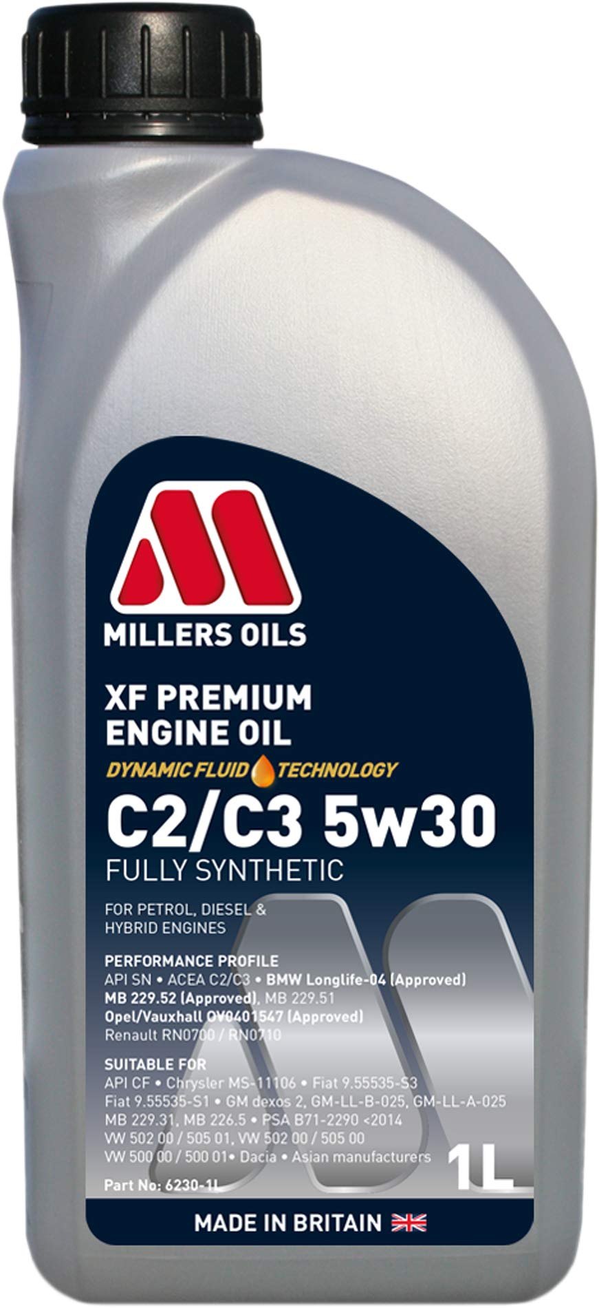 Millers Oils – Millers Öle XF Longlife C3 5 W30 1 L Behälter von Millers Oils