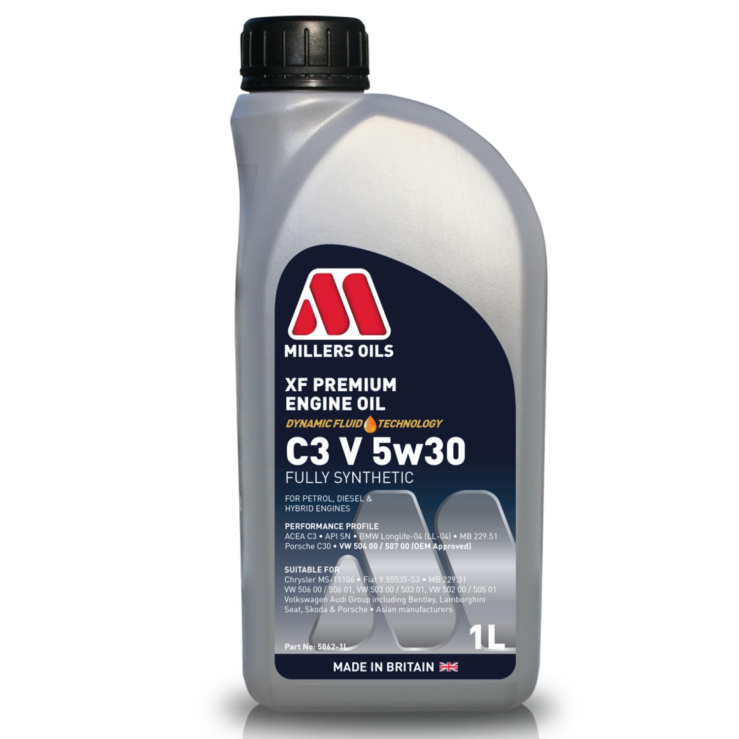 Millers Oils – XF Longlife 5 W30 Full Synth 1 L Container Millers Oils – XF Longlife 5 W30 Full Synth 1 L Container von Millers Oils