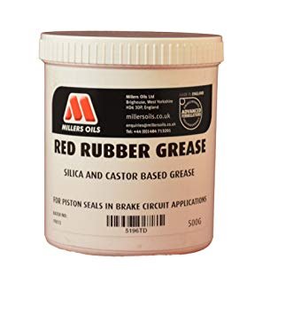 Millers Oils rotes Gummifett für Bremskolbendichtungen, 500 g von Millers Oils