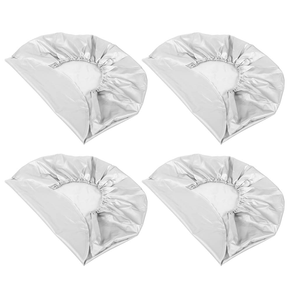 4PCS 27-29 Rad Abdeckungen, Reifens Chutz, Tough Wheel Protector für SUV/RV/LKW/Anhänger (Silber) von Milltrip