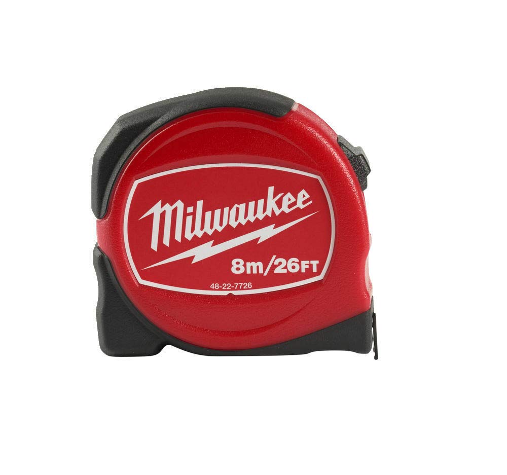 Milwaukee 48227726 Pro Compact Maßband, 8 m, S8-26/25, Rot Milwaukee 48227726 Pro Compact Maßband, 8 m, S8-26/25, Rot von Milwaukee