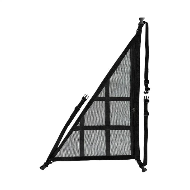 Car Ceiling Cargo Net, Triangle Storage Organizer, Adjustable Sturdy Straps, Space Saving Design, Black, Excellent for Long Distance Travel, Road Trips, and Outdoor Adventures von Mimoqk