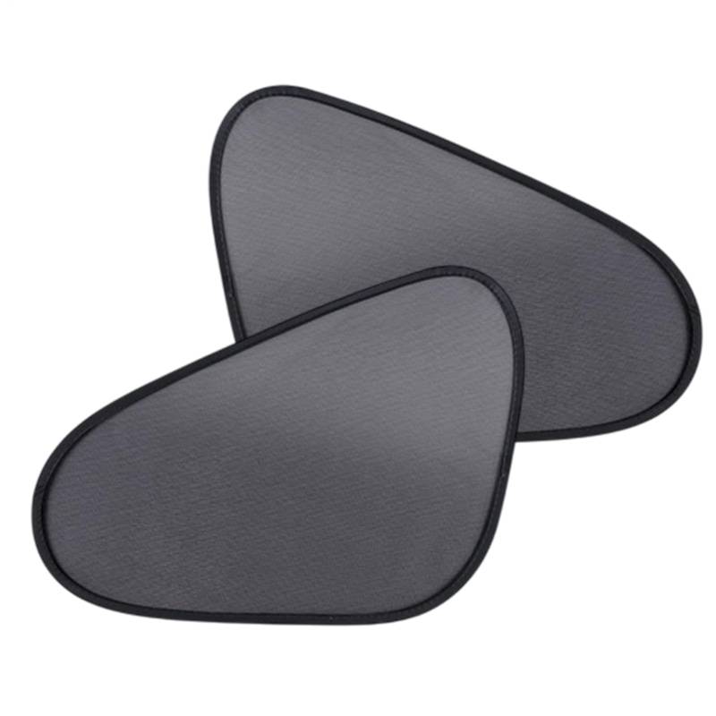 Car Window Shades, Sun Mesh Cover, UV Blocking Screen, Breathable Heat Shield Design, 2 Pack Black, Rear Windshield Protection for Truck Van Auto Travel Use von Mimoqk