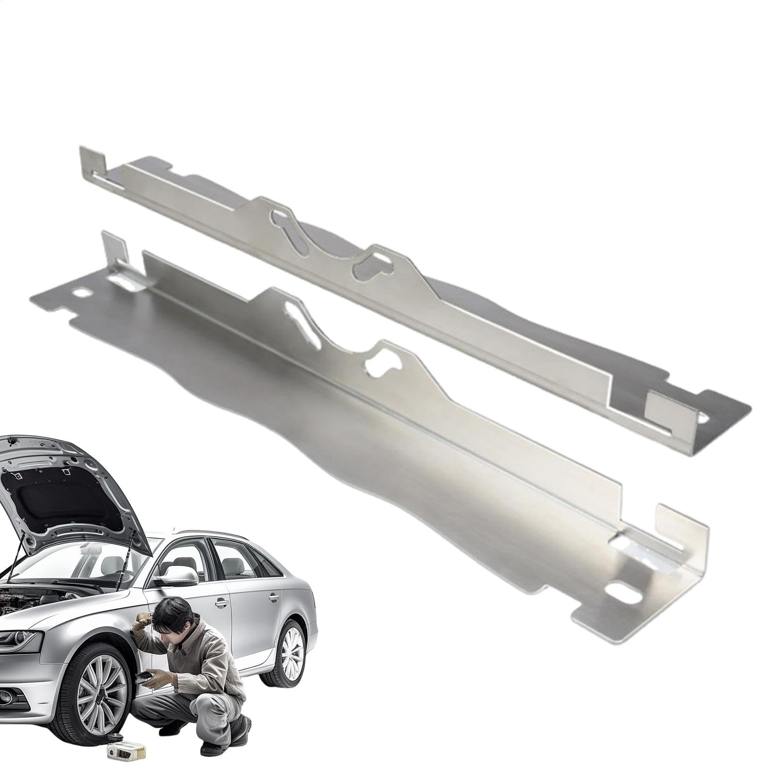 Mimoqk Wheel Alignment Tool Plate, 2X Stainless Steel Toe Alignment Kit, Easy to Use and Heavy-Duty Automotive Front-End Tool for Car, ATV, 24.8x3.15x3.15 Inches Mimoqk Wheel Alignment Tool Plate, 2X Stainless Steel Toe Alignment Kit, Easy to Use and Heavy-Duty Automotive Front-End Tool for Car, ATV, 24.8x3.15x3.15 Inches von Mimoqk