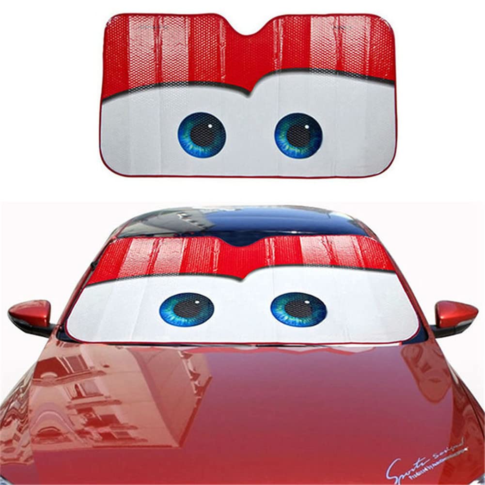 Mineatig Auto Windschutzscheibe Sonnenblende, Frontscheibe, 130 X 70 cm, Auto-Sonnenschutzfolien, Auto-Frontfenster-Visier, Auto-Sonnenblenden, Auto-Frontfenster-Sonnenschutz Mit Cartoon-Augen Mineatig Auto Windschutzscheibe Sonnenblende, Frontscheibe, 130 X 70 cm, Auto-Sonnenschutzfolien, Auto-Frontfenster-Visier, Auto-Sonnenblenden, Auto-Frontfenster-Sonnenschutz Mit Cartoon-Augen von swor