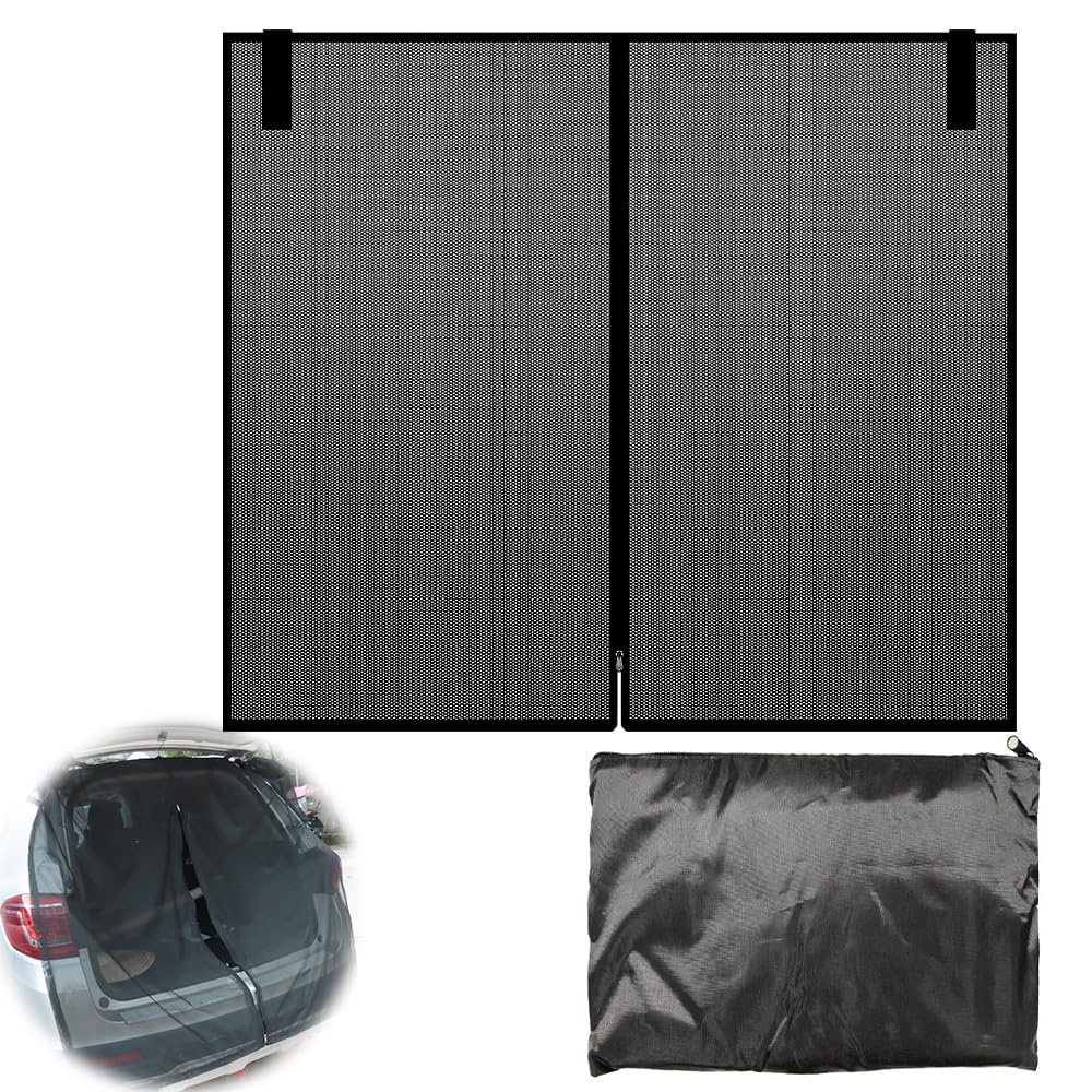 Mineup Auto Heckklappe Moskitonetz, 175×150cm Flügeltür Kofferraumabdeckung Sonnenschutz, Auto Kofferraum Insektenschutz, Magnetisch Auto Heckklappe Kofferraumabdeckung für Wohnmobile Caravan Camper Mineup Auto Heckklappe Moskitonetz, 175×150cm Flügeltür Kofferraumabdeckung Sonnenschutz, Auto Kofferraum Insektenschutz, Magnetisch Auto Heckklappe Kofferraumabdeckung für Wohnmobile Caravan Camper von Mineup