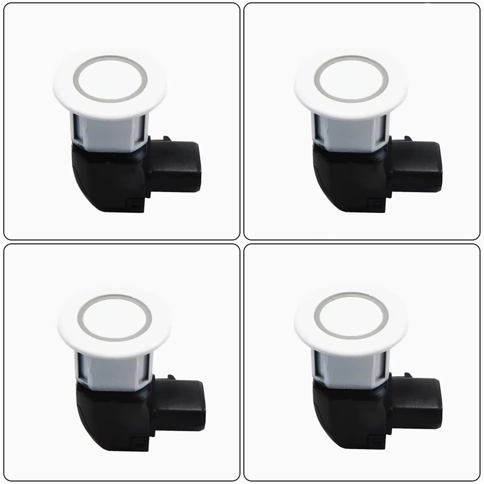 Parksensoren Für Toyota 4 Stücke PDC Parkplatz Ultraschall Reverse Sensoren 89341-30021 Einparkhilfe(White) von Mingbereit