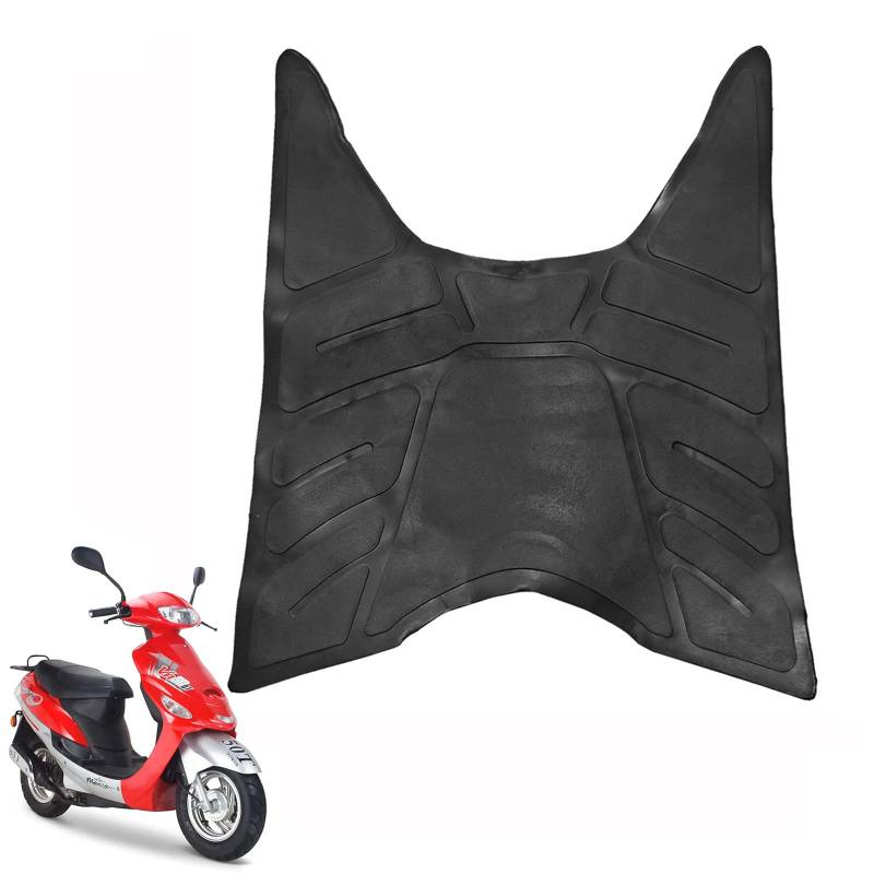 Minho Gummi-Fußmatte für GY6 Chinesischer Roller Moped Taotao Sunny 50cc von Minho