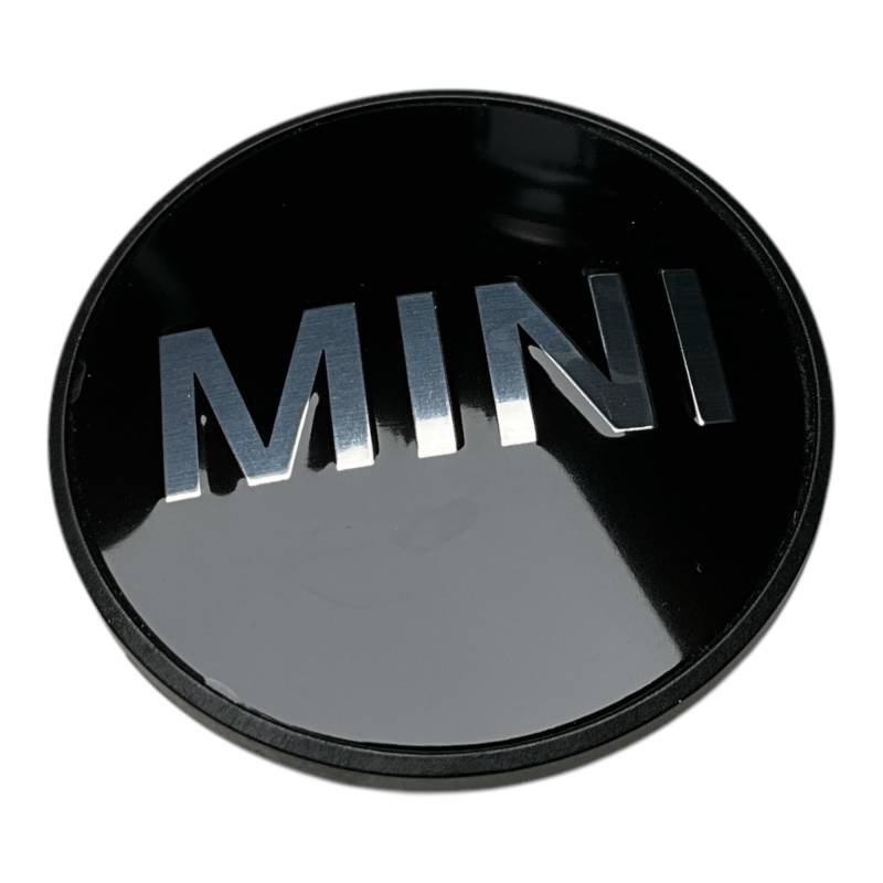 Mini 36131171069 Original-Radnabenabdeckung, schwarz, mit Mini-Schriftzug, 50 mm von MINI